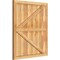 Ekena Millwork Framed Board-n-Batten Shutters w/Z-Bar, Rough Sawn Western Red Cedar, 32 1/4W x 37H, PR RBF06Z32X037RWR - alternate 3